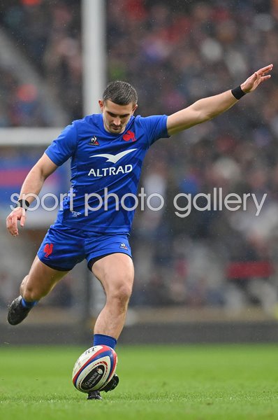 Thomas Ramos France kicks v England Twickenham Six Nations 2023
