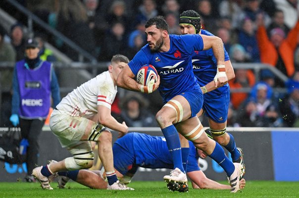 Charles Ollivon France scores v England Twickenham Six Nations 2023