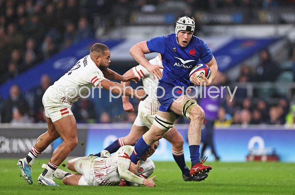 Thibaud Flament France v England Twickenham Six Nations 2023