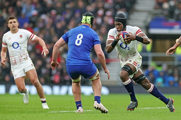 Maro Itoje England v Gregory Alldritt France Twickenham Six Nations 2023