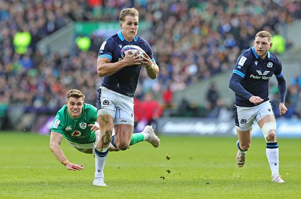 Duhan van der Merwe Scotland v Ireland Murrayfield Six Nations 2023