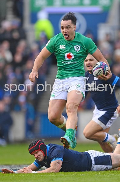James Lowe Ireland v Scotland Murrayfield Six Nations 2023