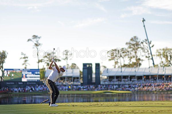 Scottie Scheffler USA 17th tee The Players TPC Sawgrass Florida 2023