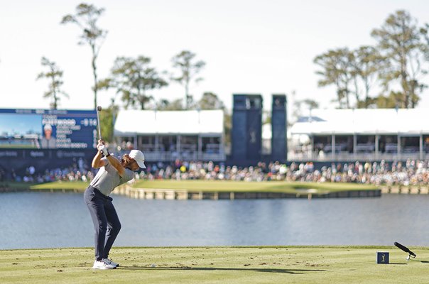 Tommy Fleetwood England 17th Tee The Players TPC Sawgrass Florida 2023