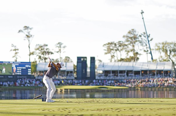 Min Woo Lee Australia 17th Tee The Players TPC Sawgrass Florida 2023