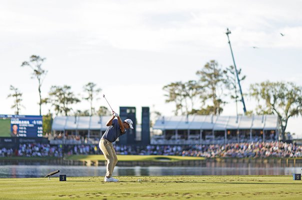 Collin Morikawa USA 17th Tee The Players TPC Sawgrass Florida 2023