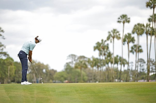 Scottie Scheffler USA 6th green Players Championship TPC Sawgrass 2023