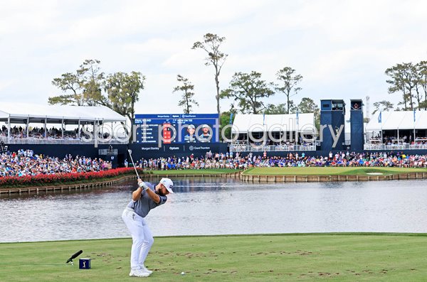 Tyrrell Hatton England 17th tee TPC Sawgrass Players Championship 2023