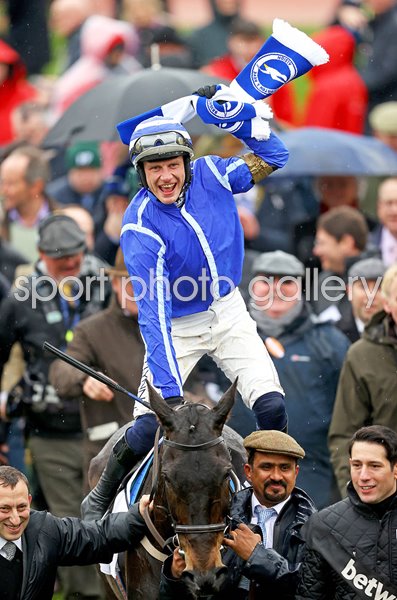 Paul Townend celebrates Energumene Queen Mother Chase win Cheltenham 2023