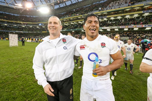 Stuart Lancaster and Manu Tuilagi Dublin 2013