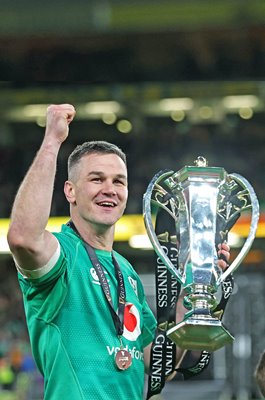 Johnny Sexton Ireland celebrates Six Nations Grand Slam Dublin 2023
