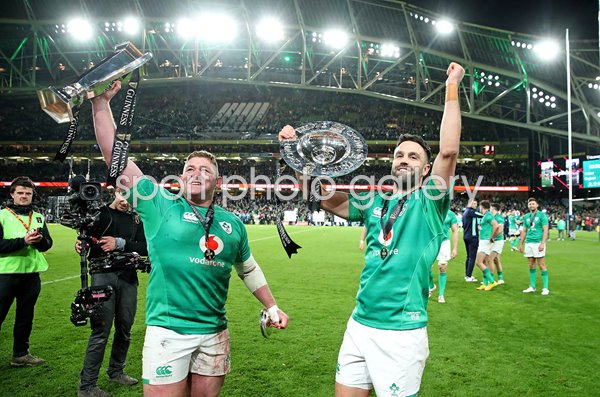 Conor Murray & Tadhg Furlong Ireland Grand Slam Six Nations 2023