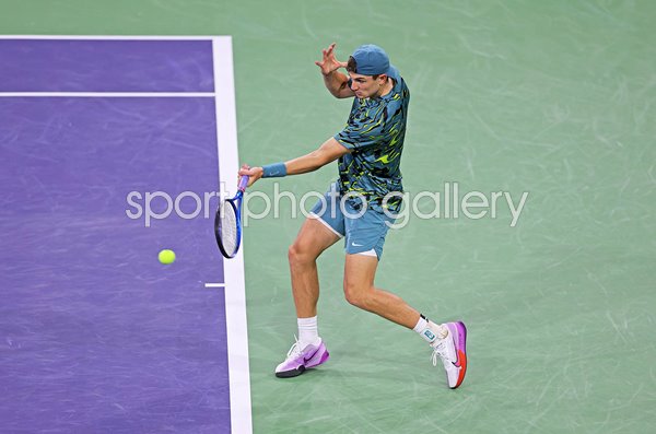 Jack Draper Great Britain forehand Indian Wells Tennis 2023 