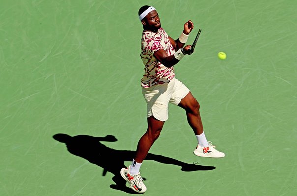 Frances Tiafoe USA forehand Indian Wells Tennis 2023