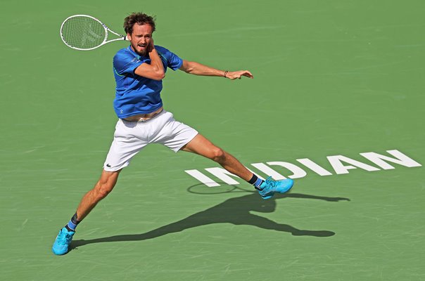 Daniil Medvedev forehand BNP Paribas Open Indian Wells 2023