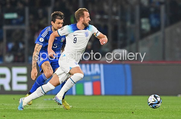 Harry Kane England v Italy EURO 2024 qualifying Naples 2023