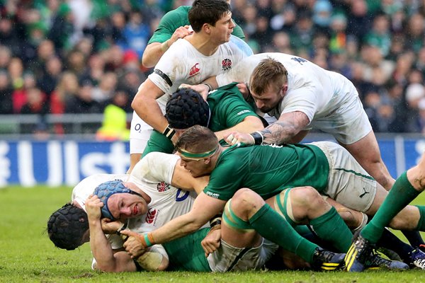 James Haskell and Jamie Heaslip battle Dublin 2013