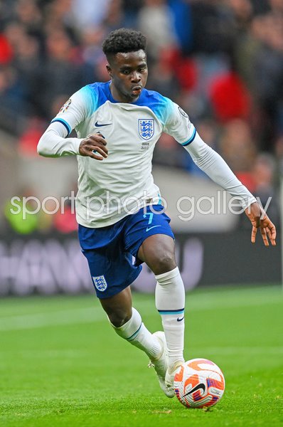 Bukayo Saka England v Ukraine EURO 2024 Qualifying Wembley 2023