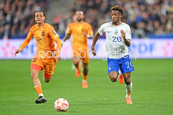 Kingsley Coman France v Netherlands EURO 2024 Qualifying Paris 2023