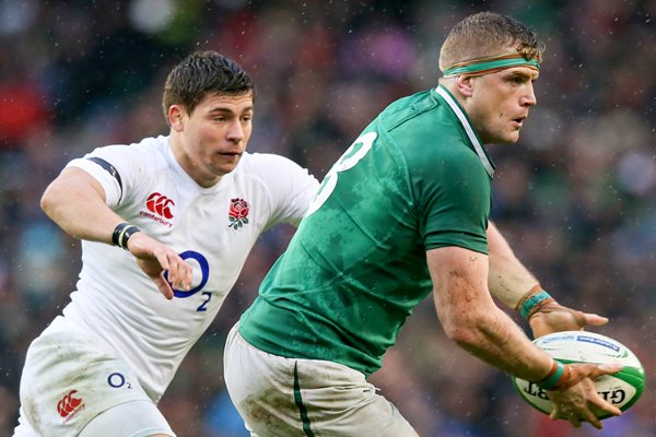 Ben Youngs England lines up Jamie Heaslip Dublin 2013