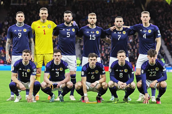 Scotland team v Spain EURO 2024 Qualifying Hampden Park 2023