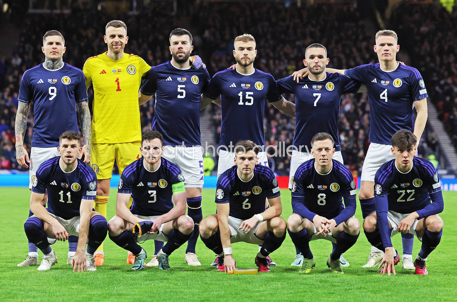 Scotland team v Spain EURO 2024 Qualifying Hampden Park 2023 Images