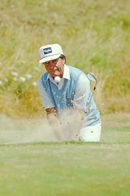 Gary Player South Africa bunker shot British Open Sandwich 1985