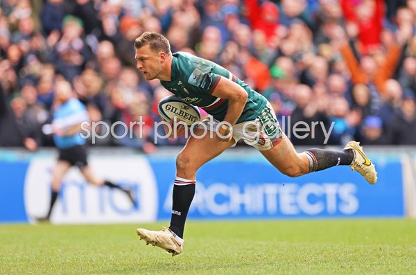 Handre Pollard Leicester Tigers scores v Bristol Bears Premiership Rugby 2023