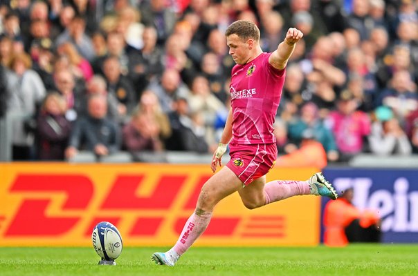 Joe Simmonds Exeter Chiefs winning kick v Montpellier Champions Cup 2023