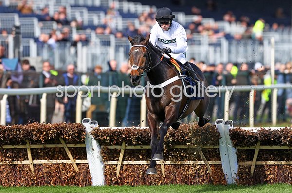 Constitution Hill ridden by Nico de Boinville win Aintree Hurdle Liverpool 2023