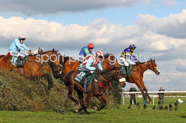 Corach Rambler & Derek Fox jump the Chair Grand National Aintree 2023