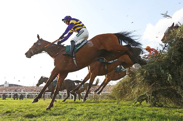 Corach Rambler ridden by Derek Fox jumps the Chair Grand National 2023