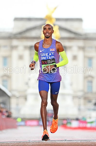 Mo Farah Great Britain finishes his final London Marathon 2023
