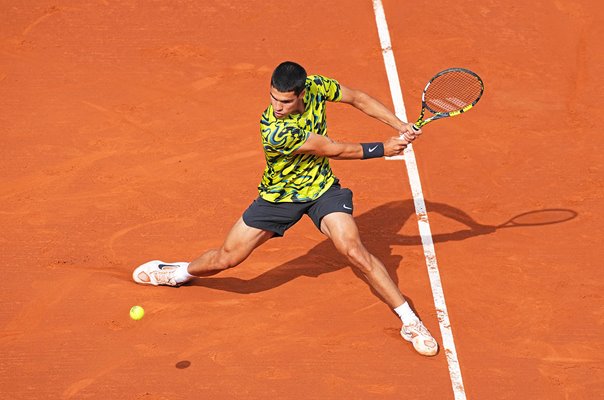 Carlos Alcaraz Spain backhand Barcelona Open 2023