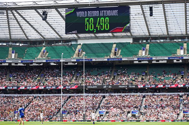 England v France World Record attendance Twickenham Six Nations 2023