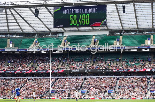 England v France World Record attendance Twickenham Six Nations 2023