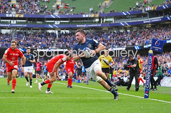 Jack Conan Leinster scores v Toulouse Semi Final Champions Cup 2023