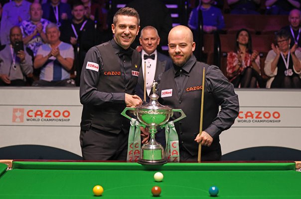 Mark Selby England v Luca Brecel Belgium World Snooker Final 2023