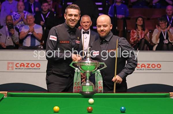 Mark Selby England v Luca Brecel Belgium World Snooker Final 2023