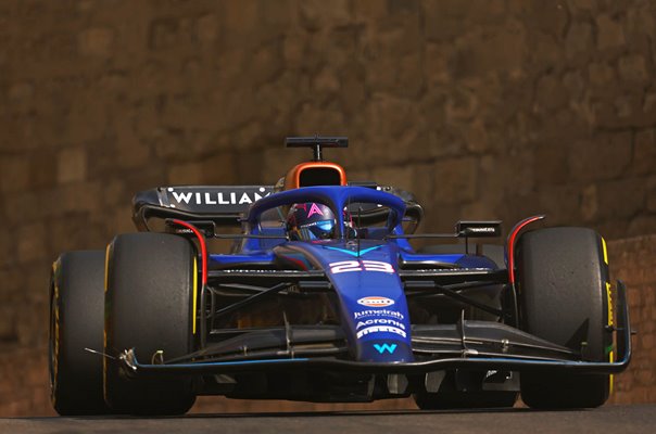 Alexander Albon Thailand driving Williams F1 Grand Prix of Azerbaijan 2023