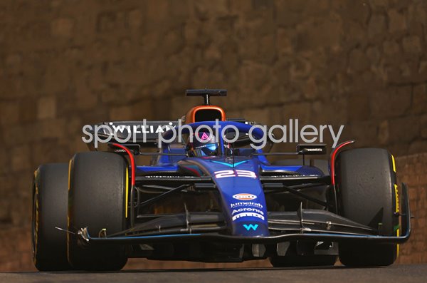 Alexander Albon Thailand driving Williams F1 Grand Prix of Azerbaijan 2023