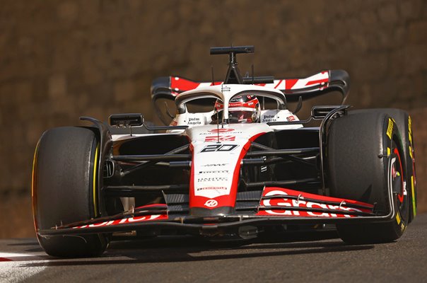 Kevin Magnussen Denmark driving Haas F1 Grand Prix of Azerbaijan 2023