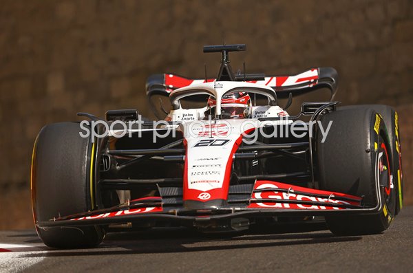 Kevin Magnussen Denmark driving Haas F1 Grand Prix of Azerbaijan 2023