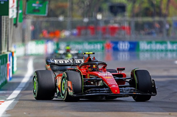 Carlos Sainz Spain driving Ferrari F1 Grand Prix of Azerbaijan 2023