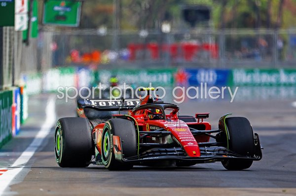 Carlos Sainz Spain driving Ferrari F1 Grand Prix of Azerbaijan 2023