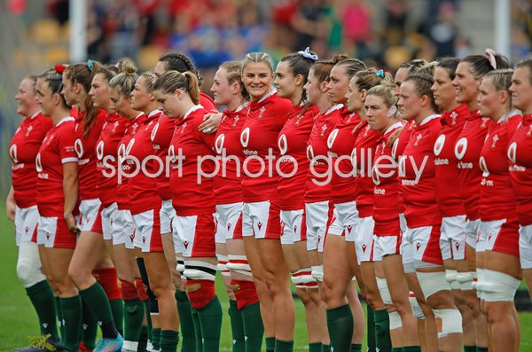 Wales team v Italy Women's Six Nations Rugby Parma 2023