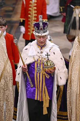 King Charles III departs Westminster Abbey Coronation Day 2023