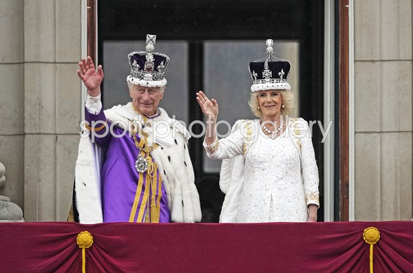 King Charles III & Queen Camilla Buckingham Palace Balcony Coronation Day 2023