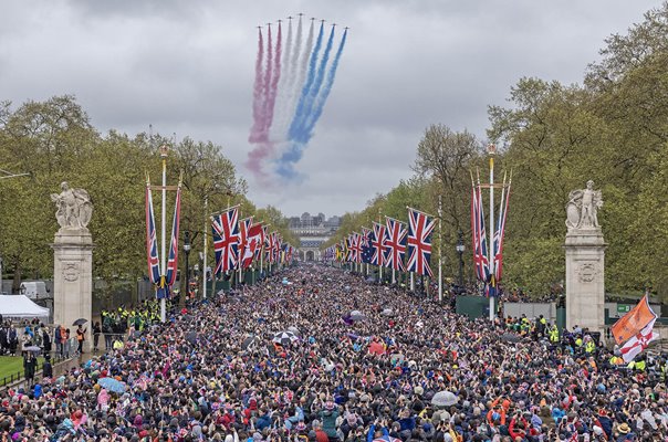 Red Arrows Buckingham Palace Flypast Coronation Day 2023