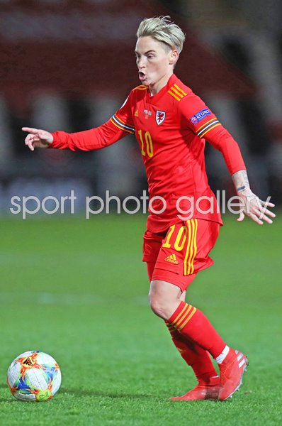 Jessica Fishlock Wales v Belarus Women's Euro 2022 Qualifier Newport 2020
